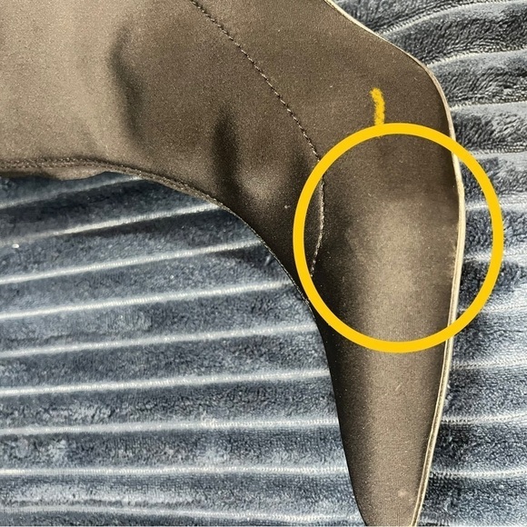 Charles by Charles David OTK Pointed Toe Cloth Material Boot Black Size 6.5 - Picture 5 of 11